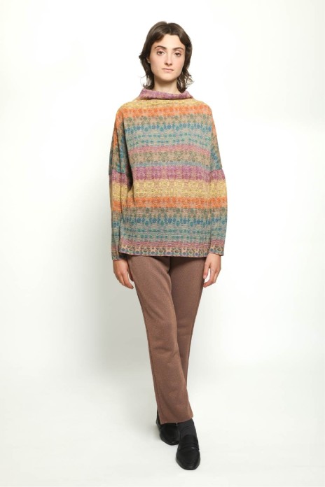 Large sweater LIGHTS beige