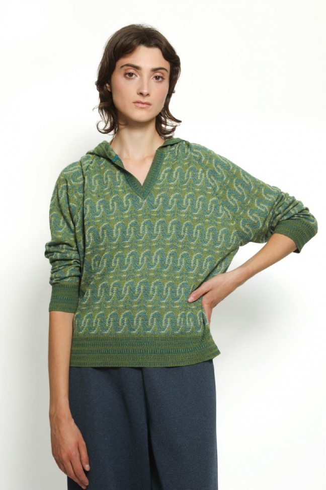 Hoodie LOOPS vert