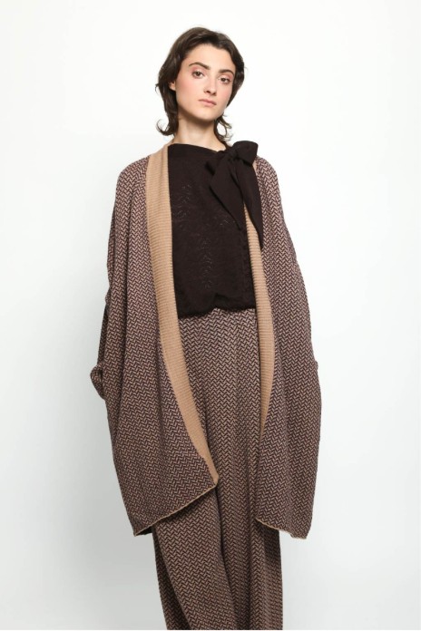 Long open cardigan SEEDS beige