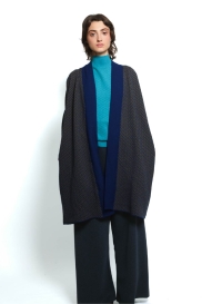 Long open cardigan SEEDS blue