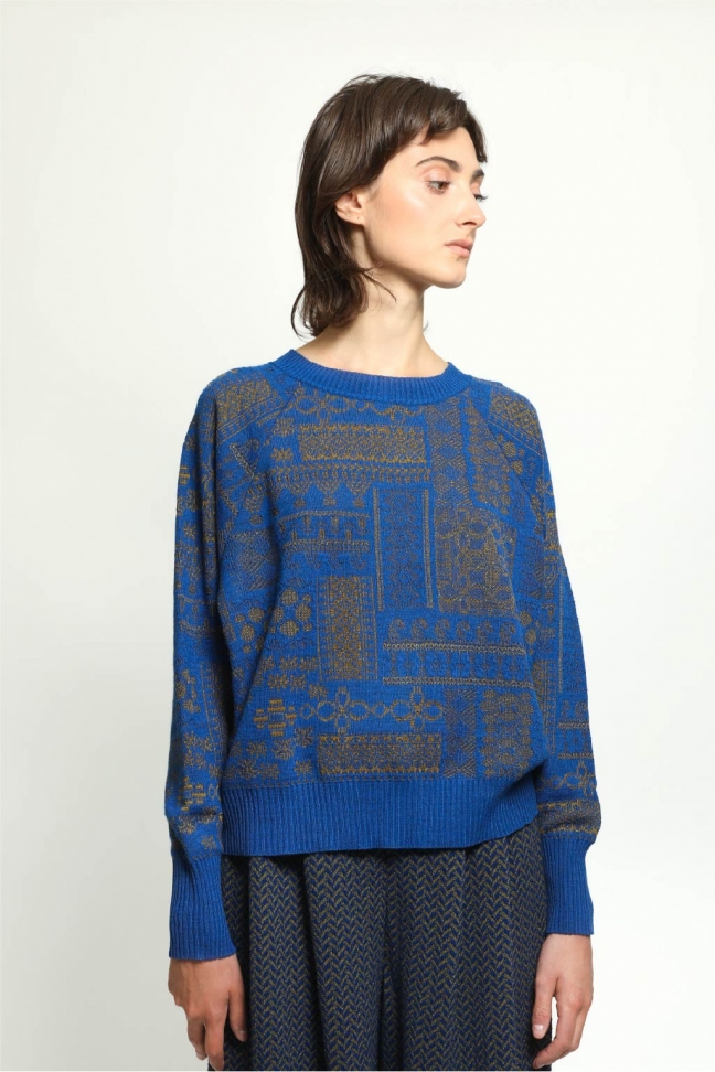 Pull BORDER bleu