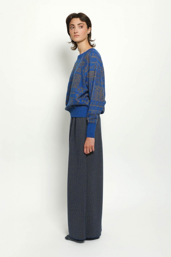 Pull BORDER bleu