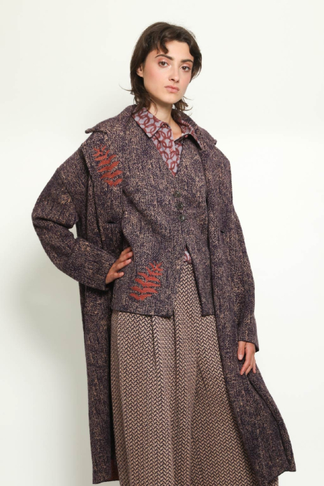 Waistcoat TRACES burgundy