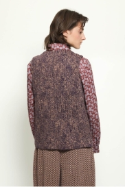 Waistcoat TRACES burgundy