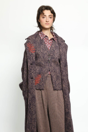 Manteau TRACES bordeaux