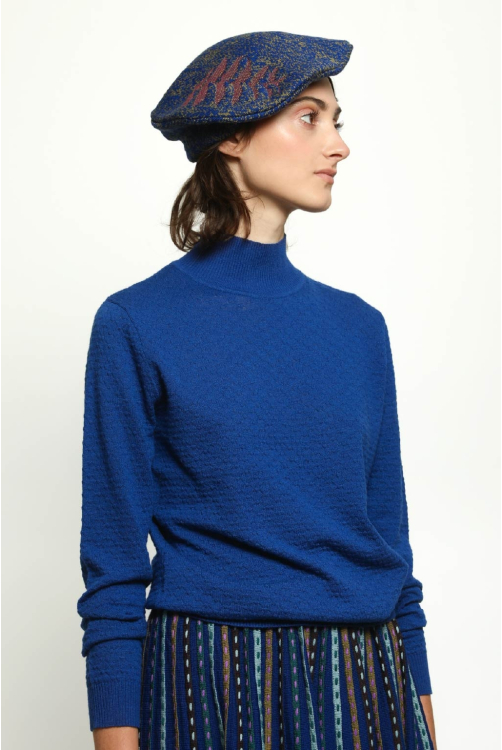 Beret TRACES blue