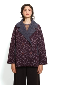 Peacoat TWEED burgundy
