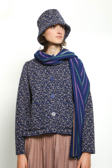 Hat TWEED blue