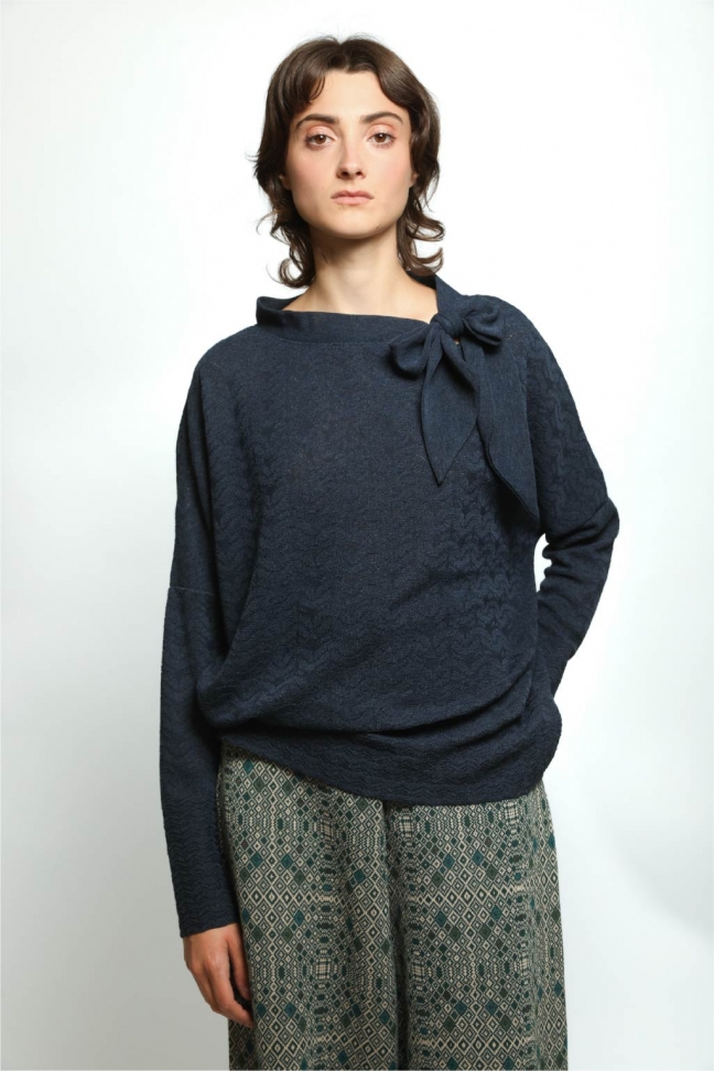 Pull noue WINK bleu