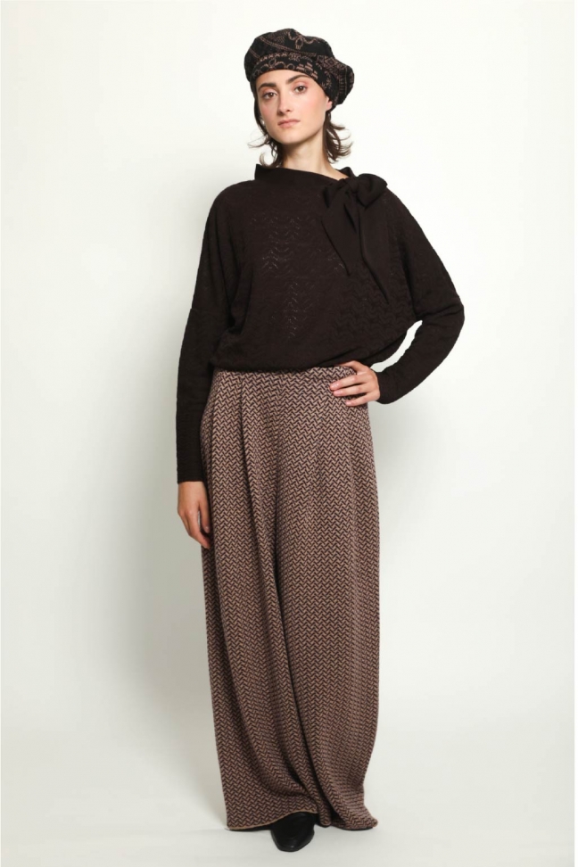 Pull noue WINK chocolat