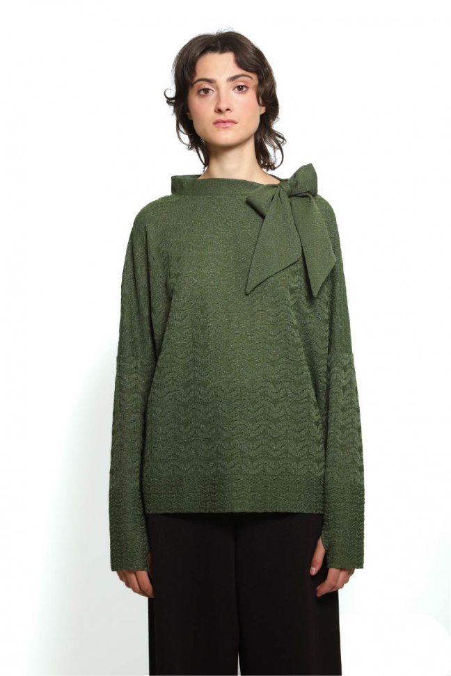 Pull noue WINK vert