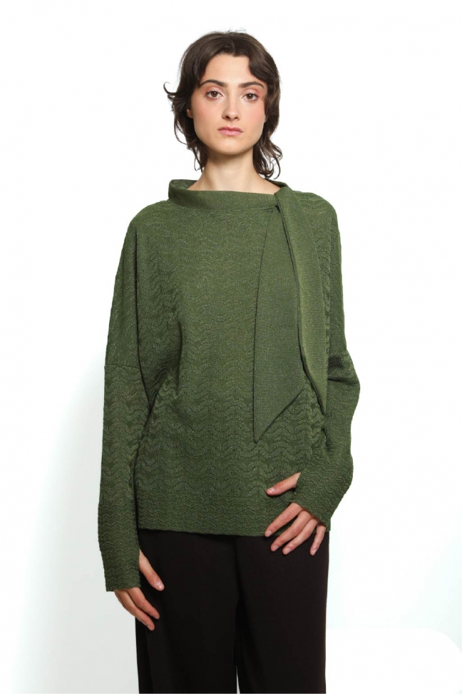 Pull noue WINK vert