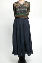 Pleated skirt WINK blue