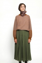 Pleated skirt WINK green