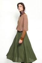 Jupe plissee WINK vert