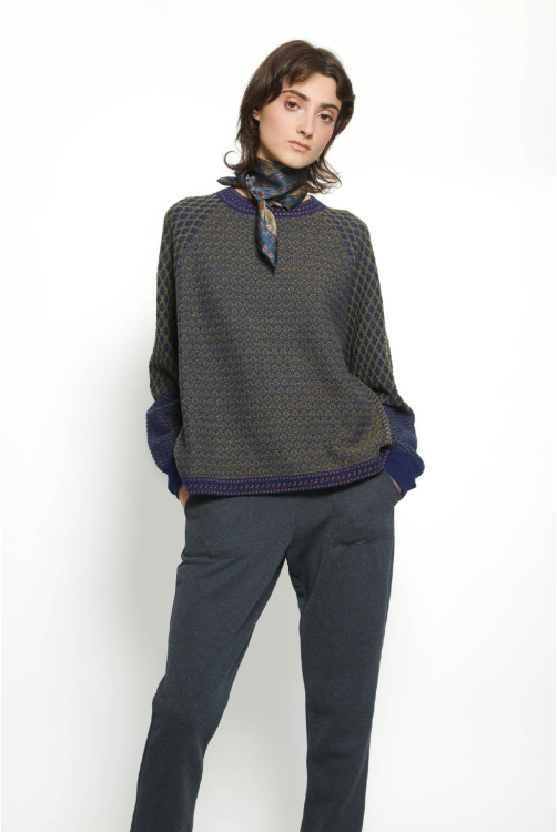Pantalon droit WINK bleu