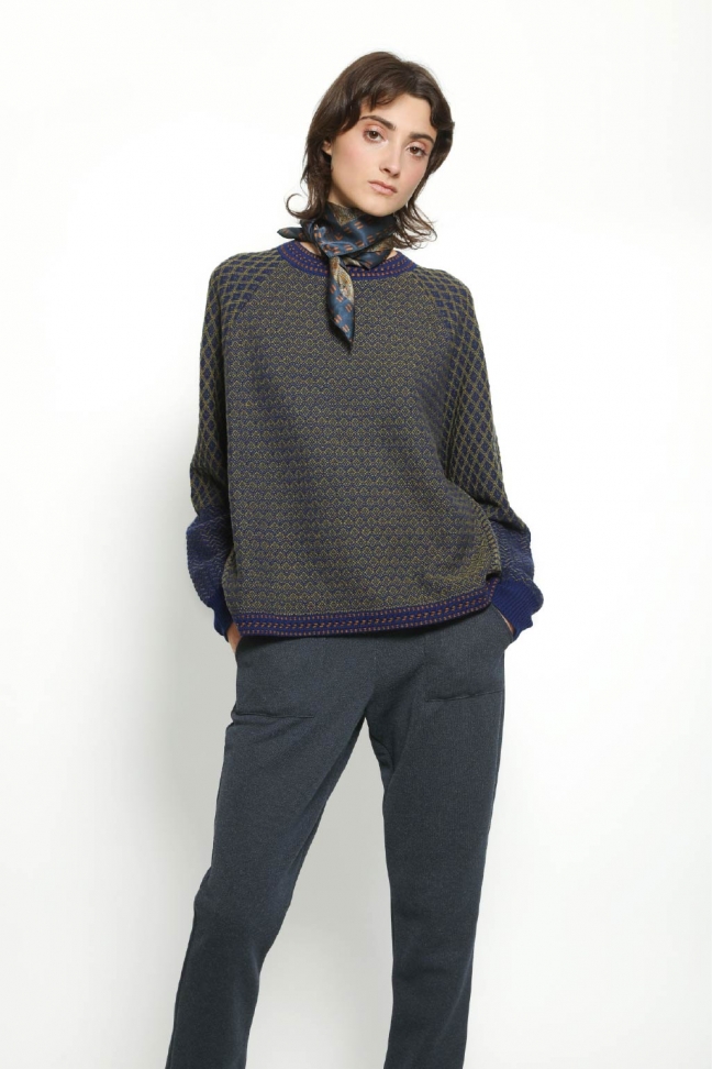 Pantalon droit WINK bleu
