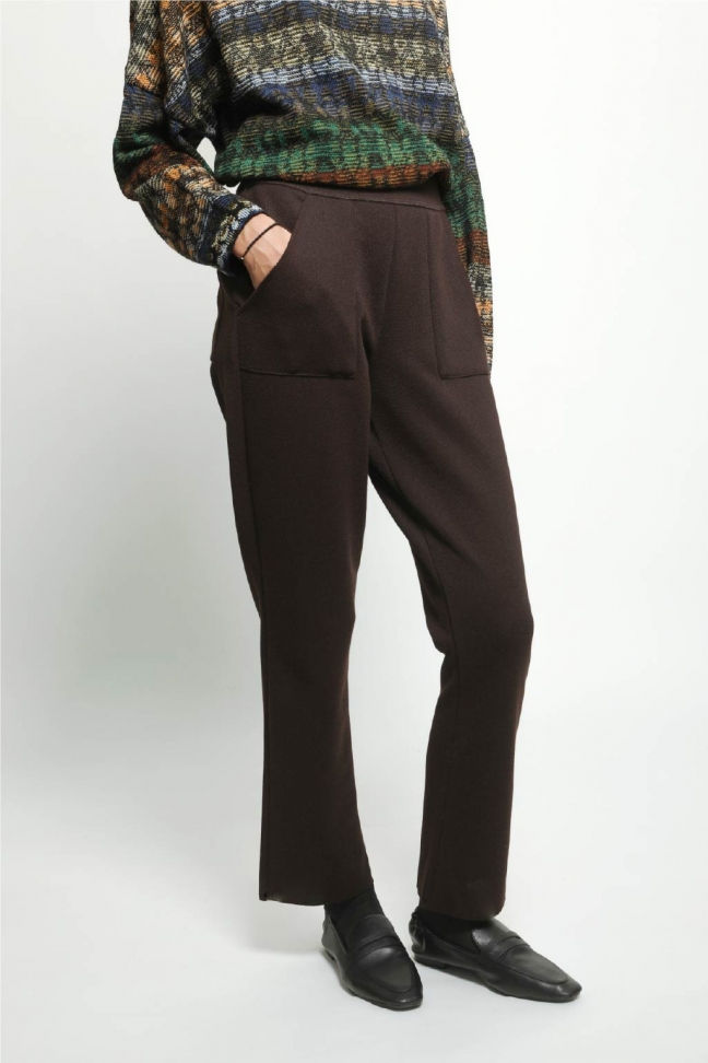 Pantalon droit WINK chocolat