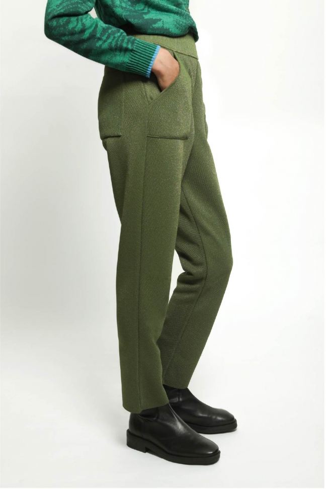 Pantalon droit WINK vert
