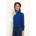 Pull col montant YES bleu