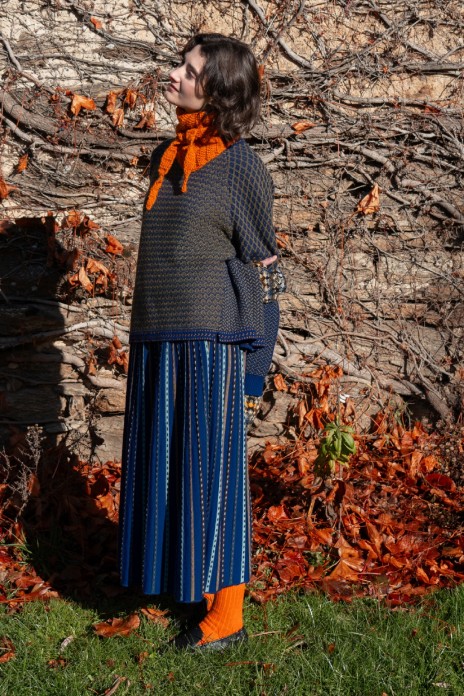 Large sweater ELFE blue