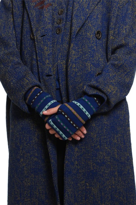 Mittens BROCELIANDE blue