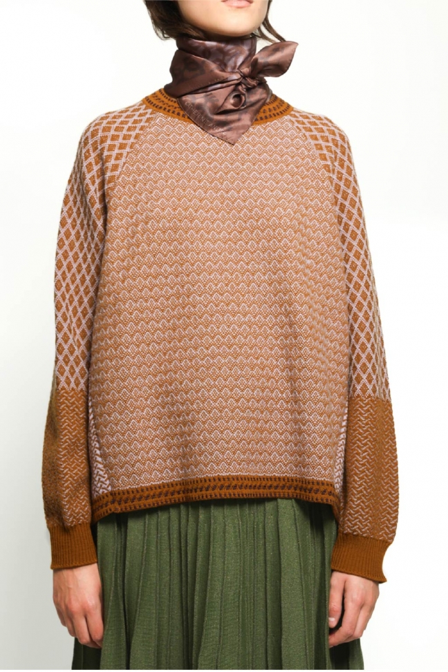 Bandana BOUCLE mauve