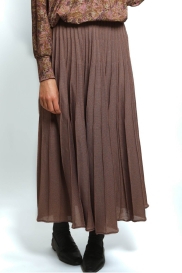 Pleated skirt WINK beige