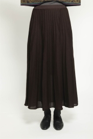 Pleated skirt WINK chocolate