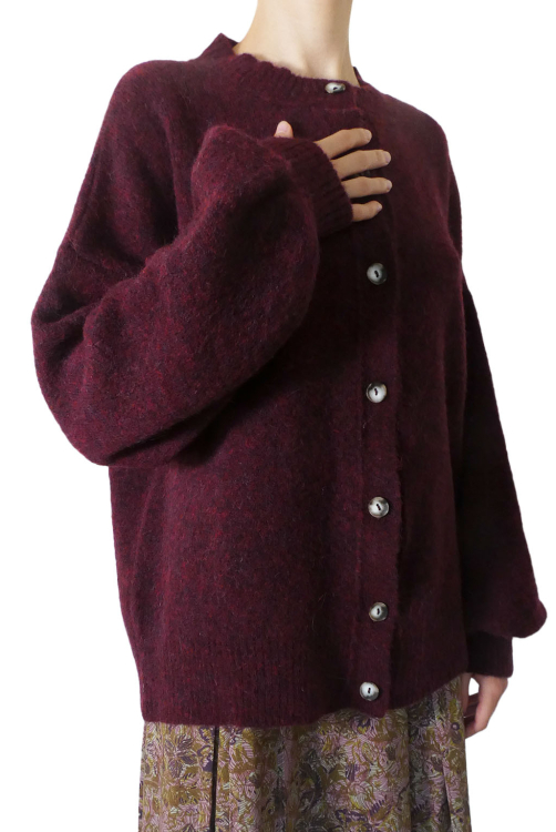 Cardigan WIZARD burgundy