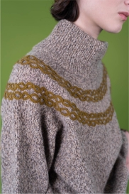 Large sweater CORNELIE beige