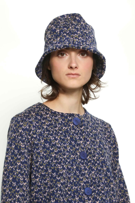 Hat TWEED blue