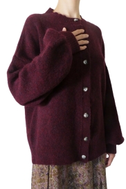 Cardigan WIZARD burgundy