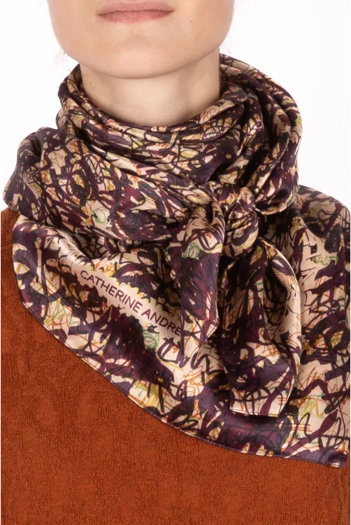 Carre GRAPH bordeaux