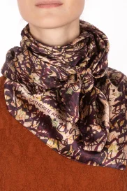 Carre GRAPH bordeaux