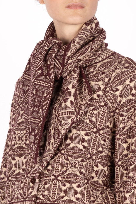 Small scarf MEDLEY burgundy