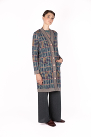 Long cardigan TIENTO petrol