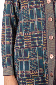 Long cardigan TIENTO petrol