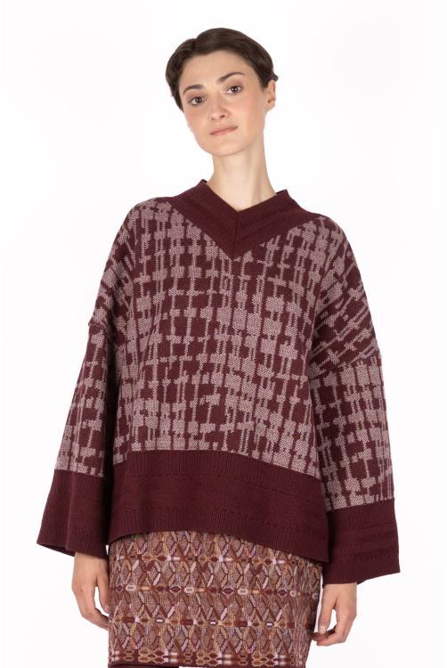 Pull ZOGRAS bordeaux