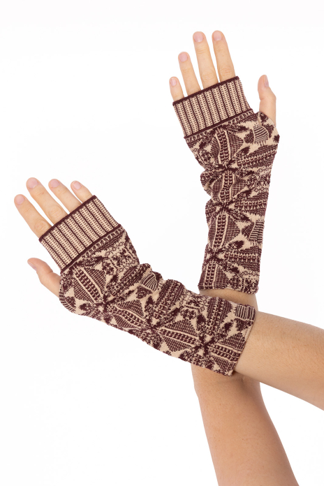 Mittens MEDLEY burgundy
