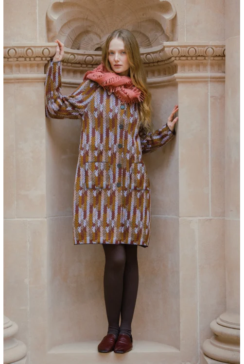 Manteau DACAPO roux