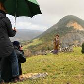 Shooting the next collection in our wonderful region with Richard Haughton and the great team ⛰📸 #catherineandre #aveyron #madeinfrance