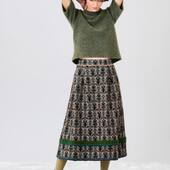 Vert mousse et motif du grand nord version sophistiqué…#catherineandre #knitwear #frenchdesigner #winteroutfit